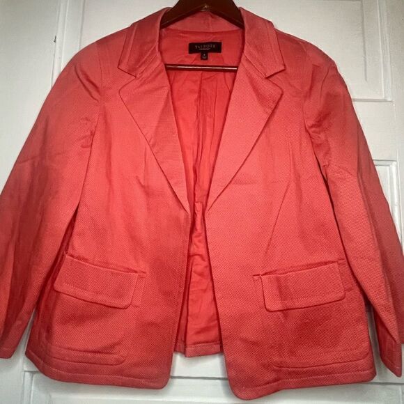 Talbots Cotton Blend Jacket 3/4 Length Sleeve Size 8 - Picture 2 of 11